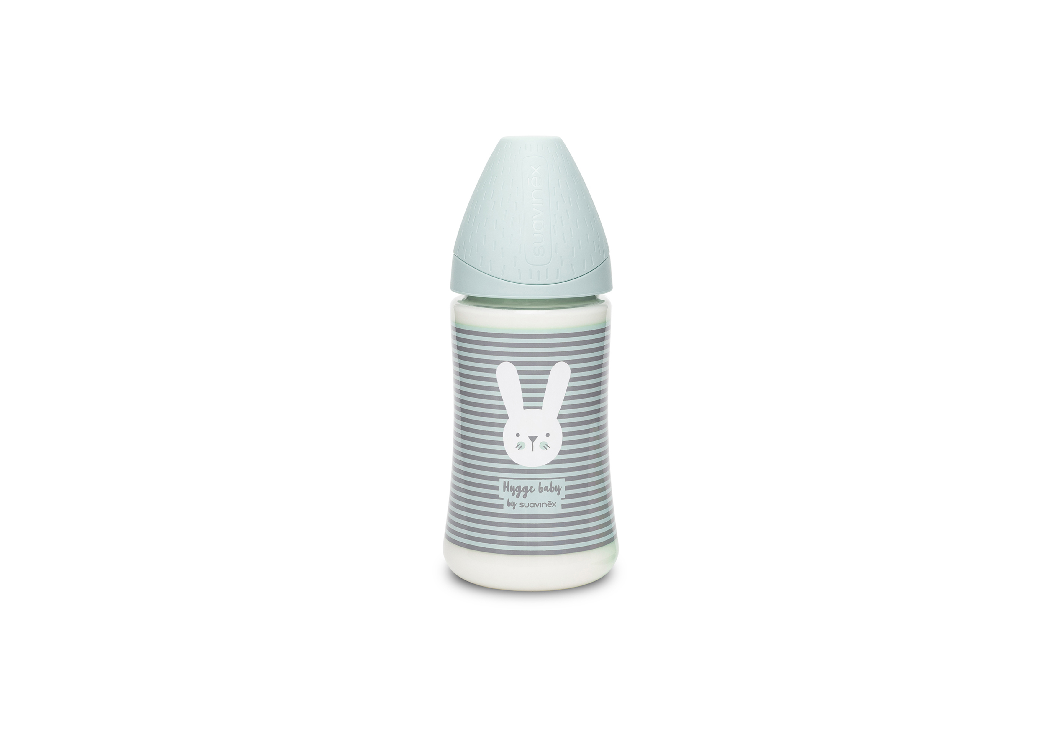 SUAVINEX | Premium fľaša 270 ml 3P HYGGE prúžky - sivá