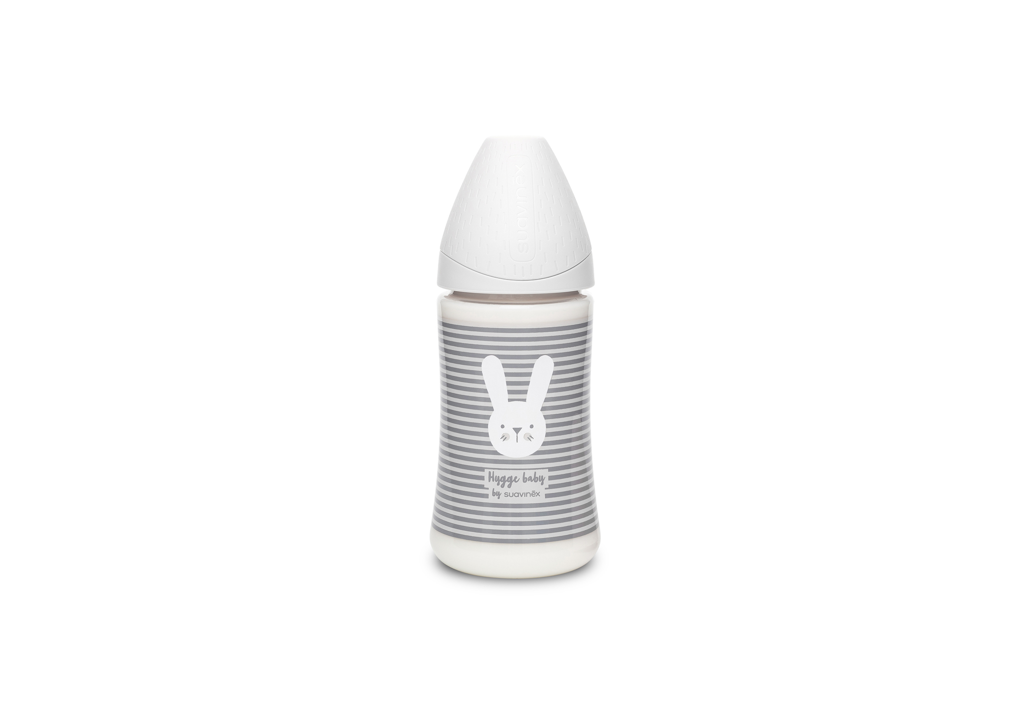 SUAVINEX | Premium fľaša 270 ml 3P HYGGE králik - sivá