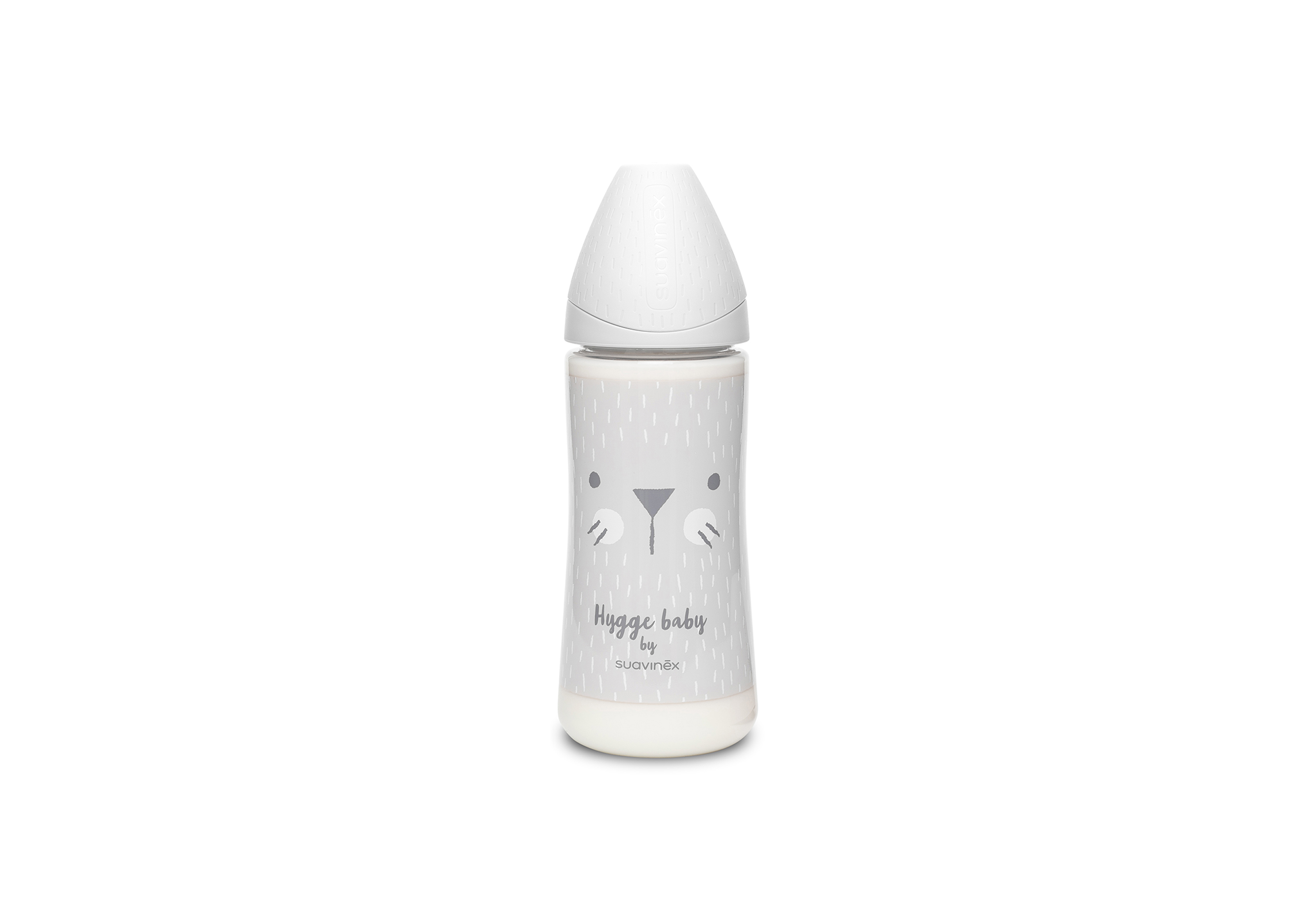 SUAVINEX | Premium fľaša 360 ml L HYGGE králik - ružová