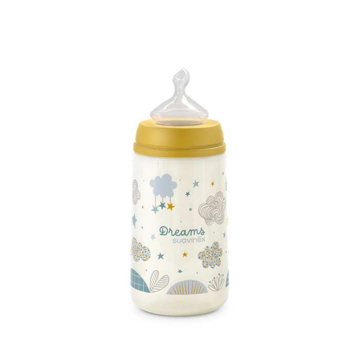 SUAVINEX | Dojčenská fľaša Dreams anatomická M silikón 270 ml