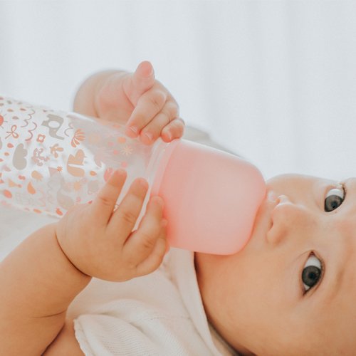 SUAVINEX | Dojčenská fľaša 270 ml M MEMORIES - ružová